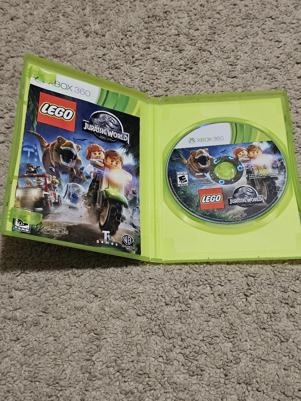 LEGO Jurassic World - Microsoft Xbox 360 - Complete w/ Manual - Tested
